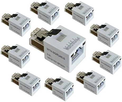 WatchfulEyE WTH-SG / RJ45-s x10pcs direktno u liniji Plug-in Ethernet zaštita od prenapona