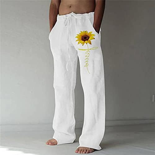 Teretne pantalone za muškarce posteljine hlače za muškarce savremene udobne kvalitetne korisne