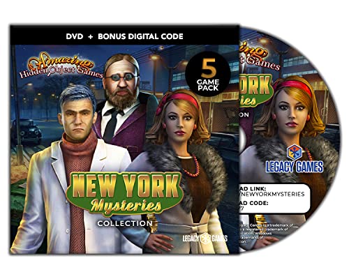 Legacy Games Amazing Hidden Object Games For PC: New York Mysteries - PC DVD with Digital Download