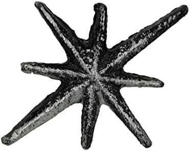 Zeckos set od 6 antikne srebrne završne livene željeza u sredini stoljeća Moderna ladica Starburst