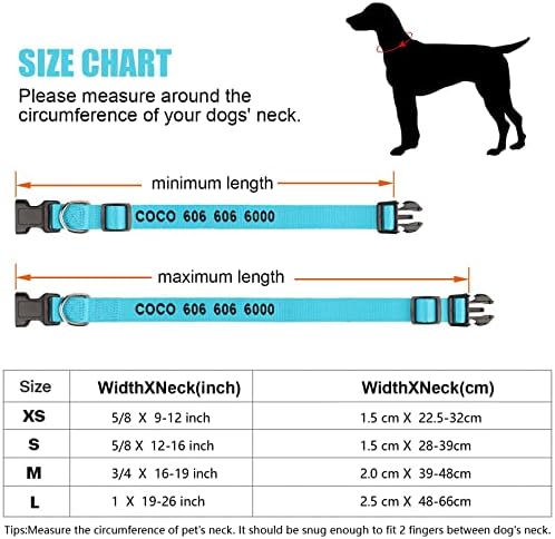 Personalizirani ovratnici za pse - prilagođeni vezni ogrlice za pse za male, srednje, velike