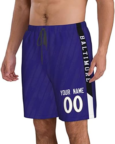 Custom Muškarci Kid Plaže Kratke hlače Brzo suho personalizirano bilo koje ime i broj