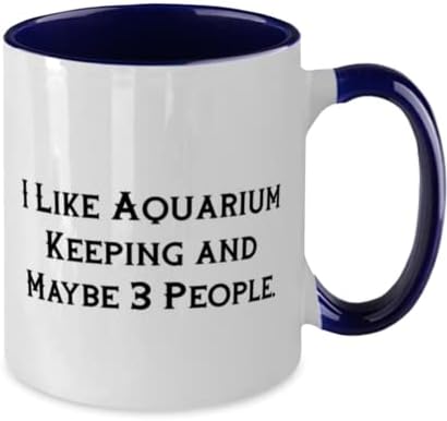 Volim čuvanje akvarijuma i možda 3 osobe. Dvotonska šolja od 11oz, čaša za čuvanje akvarija, jedinstvena za