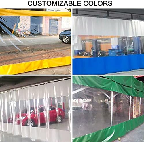 Prozirna cerada, PVC vodootporne zavjese s grombotima, vjetrootporni šator za kampovanje za balkon