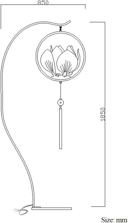GUAAJA kineski stil Lotus podna žarulja Moderna vintage arc stajaća svjetiljka dnevna soba spavaća soba rasvjeta