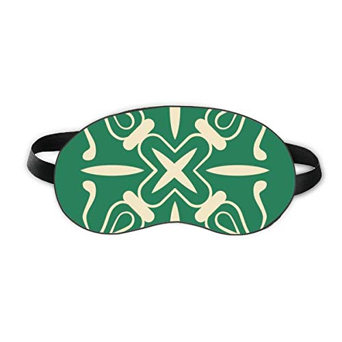 TALAVERA STYLE Green Dekorativni uzorak Sleep Eye Shield Soft Night Poklopac za sjenilo