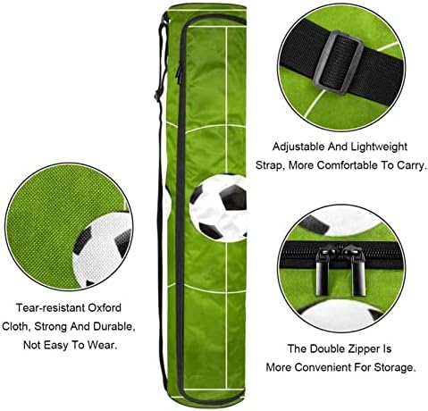 Torba za nošenje prostirke za jogu sa naramenicom soccer Green Field, 6, 7x33, 9in/17x86 cm torba za jogu torba