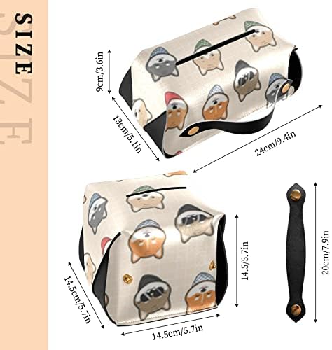 Slatka japanska kutija za pseće tkivo zakutarnje kože držač kože sa ručkama Dispenzer za lice za lice za kupatilo