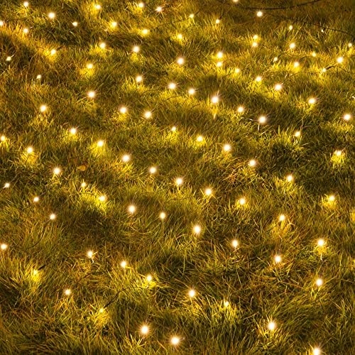 UPTOTOP božićne neto žice, 360 LED 12FT x 5 FT Pojednostavne vodootporne mrežice, 8 načina Xmas svjetla za unutarnju vanjsku zabavu Bush Garden Decor Decor