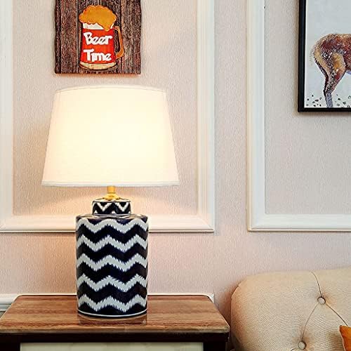 Zhyh Nova kineska porculanska keramička stolna svjetiljka Američka model Soba za dnevnu sobu Početna Moda Retro spavaća soba Noć