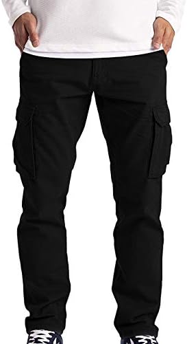 Duge teretne pantalone za muškarce Cargo Hlacke Work Baver Bezbednosni teret 6 džepne hlače Elastične