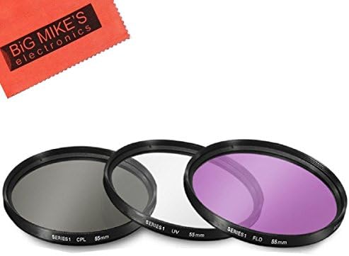 55 mm višeslojni komplet za filter od 3 komada za Nikon Nikon D3400. D5600 sa 18-55mm AF-P DX, DL24-500