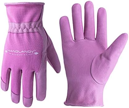 Ručne rukavice od kože za žene za žene, 3D mrežice Comfort Fit vrtne rukavice