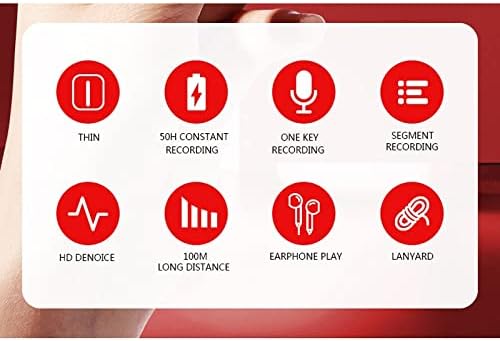 Tbiiexfl Digitalni taster za snimanje glasa za snimanje diktafona kartica Shap MP3 Player dizajn trake za audio snimač malo tijelo