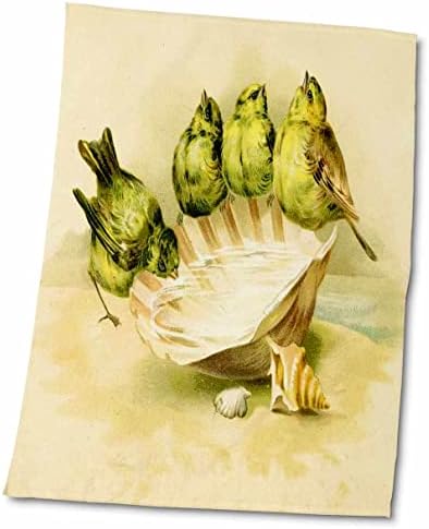 3Droza Florene Victorian - 4 viktorijanske ptice na moru - ručnici