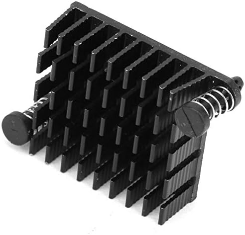 Chip hlađenje FIN, aluminijumski elektronski hladnjak otpornost na koroziju crne za napajanje