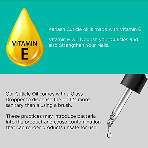 Karlash Salon Spa Premium četka na ulje za zanoktice prirodno zacjeljivanje infuzirano vitaminom E umiruje