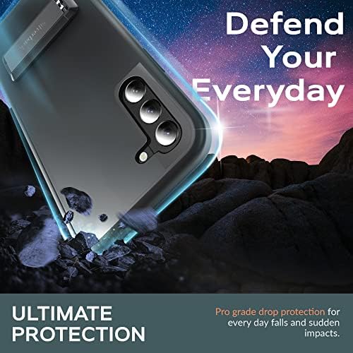 Silverback za Case Samsung Galaxy S22 sa postoljem [dvosmjerni metalni udarac] Slim udarnom zaštitnom