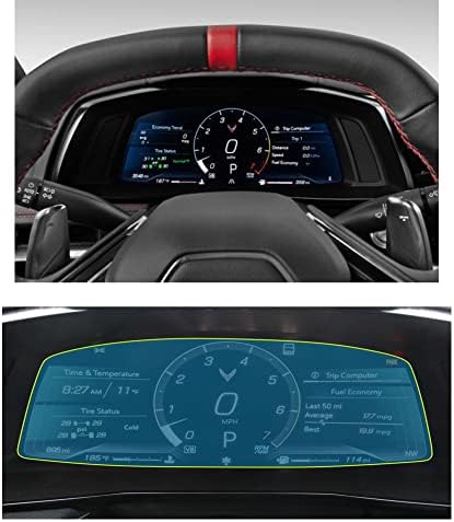 BIXUAN 4pcs pet Plastic 2022 Corvette Zaštitna folija za 2020 2021 2022 Chervolet Corvette 12-inčni