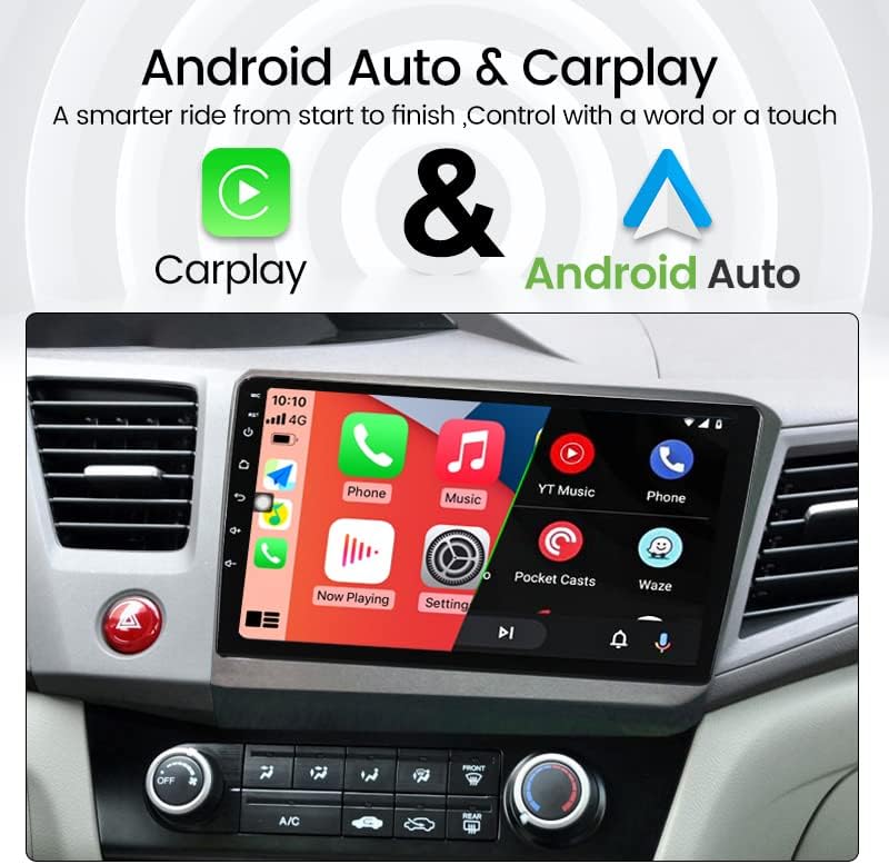 Android 11 Auto Radio Stereo za Honda Civic 2012-2015, Biorunn 9-inčni osmojezgarni automobil GPS Navi Wireless