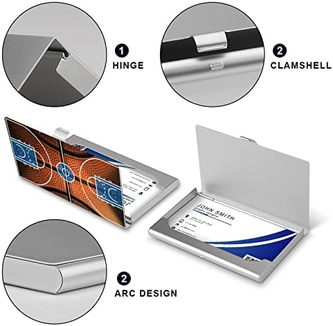 Dizajn košarkaškog terena držač poslovne lične karte slučaj profesionalni organizator metalni