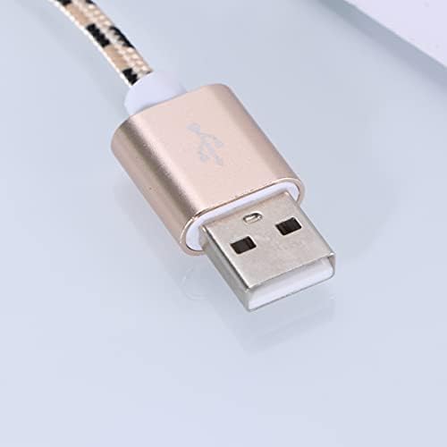 Abaodam USB kablovi USB tip Brzo punjenje kabel najlonska pletenica prenosivi kabl Zlatni 25cm za tablet