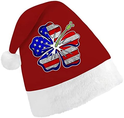 Hibiskus cvijet američka zastava Božić kape Bulk odrasle kape Božić šešir za odmor Božić potrepštine