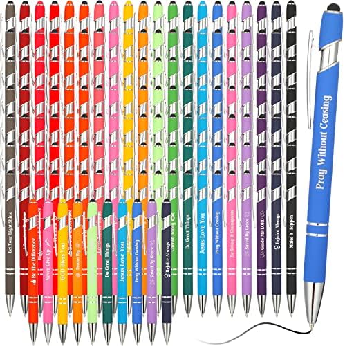 Jexine 150 kom kršćanske hemijske olovke inspirativne olovke s tintom olovke za pisanje Biblije