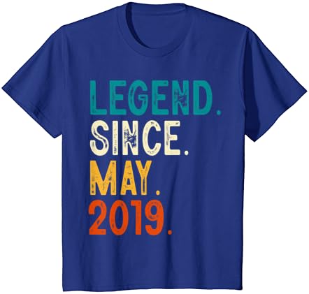Kids 4 year old Legend od Maj 2019 4th rođendan T-Shirt