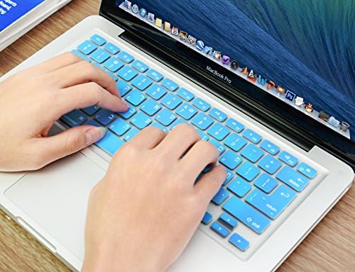 XSKN hebrejski engleski jezik plava silikonska tastatura poklopac kože za 2015 i prije 2015 objavio novi MacBook