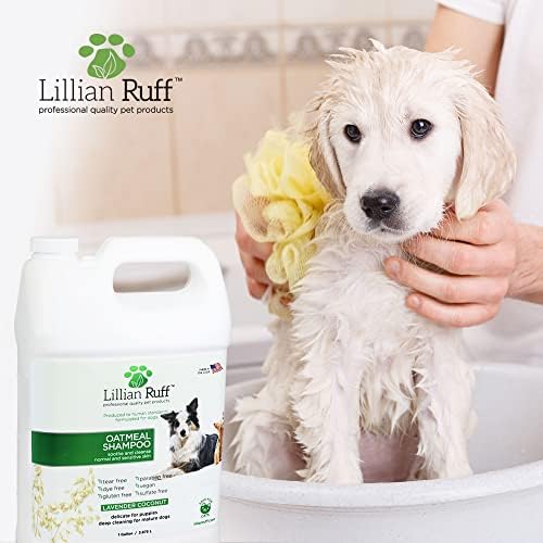 Lillian Ruff umirujući šampon za kućne ljubimce za suhu kožu & Itch Relief sa Aloe & amp; hidratantna esencijalna ulja-Replenish Moisture & Deodorize-nježni šampon za pse za normalnu / osjetljivu kožu