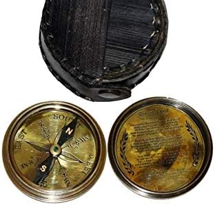 Robert Frost 1920 morski džepni kompas nautički mesing antikni kompas