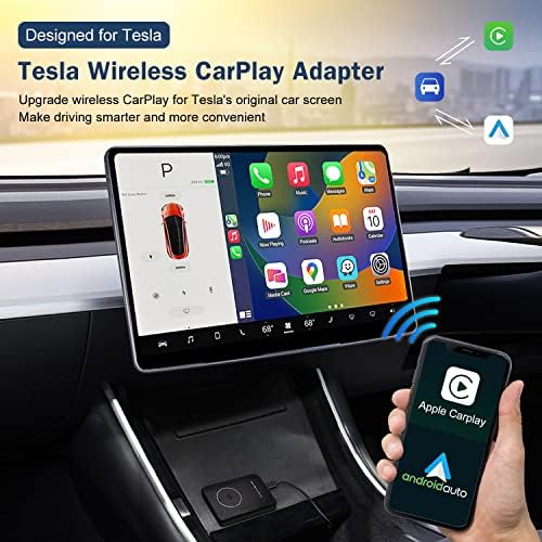 Tesla Carplay, cestovni bežični karplay adapter za Tesla 3 & Y & X, podržavaju najbrži brzi