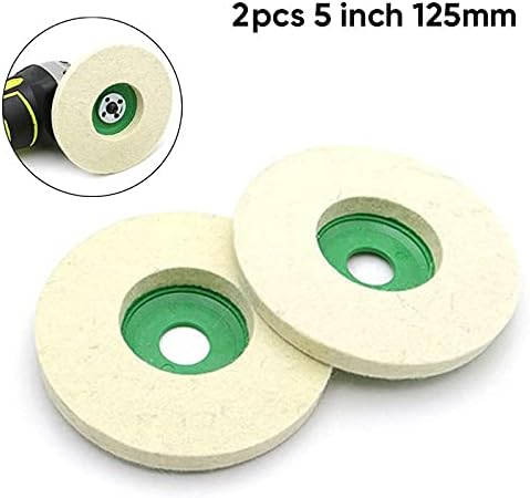 BIENKA 2kom / Set okrugla izdržljiva podloga za brušenje vune 125mm poliranje Poli trakastog diska točak