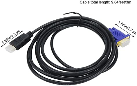Bisbai HDMI do VGA kabel pozlaćeni 1080p HDMI do VGA monitor kabela za računar, laptop, računar, monitor,