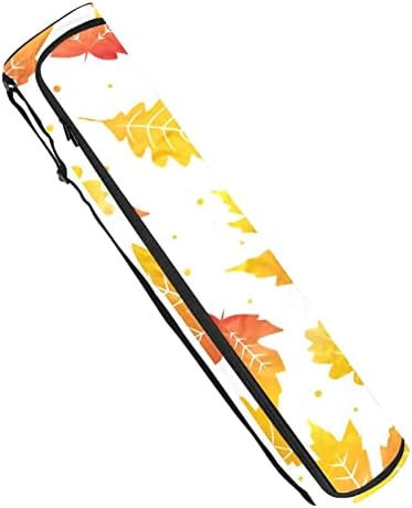 Akvarel Žuti jesenji Javor ostavlja Yoga Mat torba za nošenje sa naramenicom Yoga Mat torba torba za teretanu