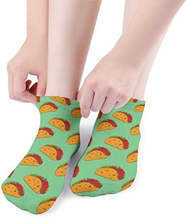 Crtani tacos smiješni trčanje čarape za gležnjeve Atletic No-Show čarape za jastuke za muškarce