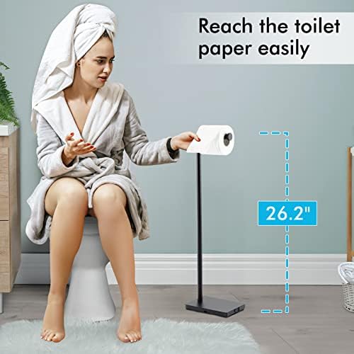 KES toaletni držač za papir i 23,6-inčni dvostruki ručnik, SUS304 MATTE BLACK, BPH286S66A-BK + A2001S60-BK