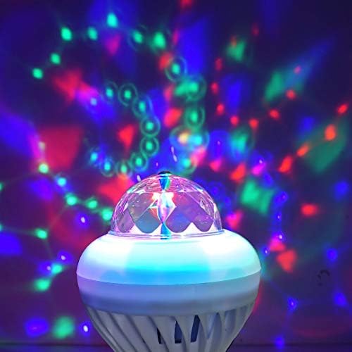 qlee Led rotirajuće svjetlo Disco sijalica motorizovana Spinning Disco DJ Party Light 3 Model projekcijsko kristalno rotirajuće scensko svjetlo za rođendansku zabavu Club Bar Celebration Event noćno svjetlo