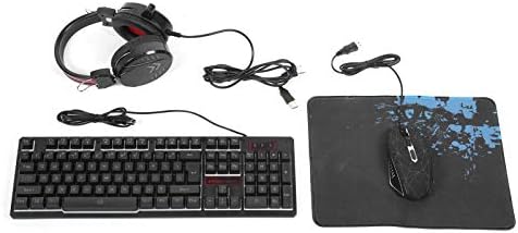 Tastatura za igre + miš + slušalice, slušalice sa žičanim tastaturom sa RGB pozadinskim osvetljenjem