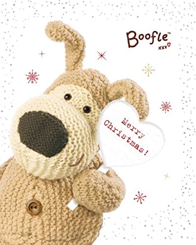 Boofle prijatelj Božićna čestitka sa kovertom - slatki dizajn i pokloni, Multi