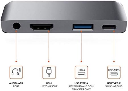 YI-YU Multi 5IN1 USB C Hub prijenosni Tip C Hub 7in1 USB SD TF čitač kartica adapteri USB C Splitter