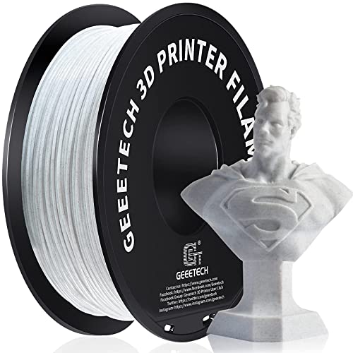 GEEETECH PLA 3D filament pisača, 1kg kalem, 1,75 mm dimenzionalna tačnost +/- 0,03 mm, prozirna