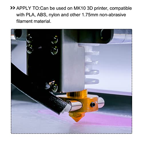 Metallixity 3D mlaznica 5pcs, ekstruder mesingane mlaznice - za MK10 3D štampač