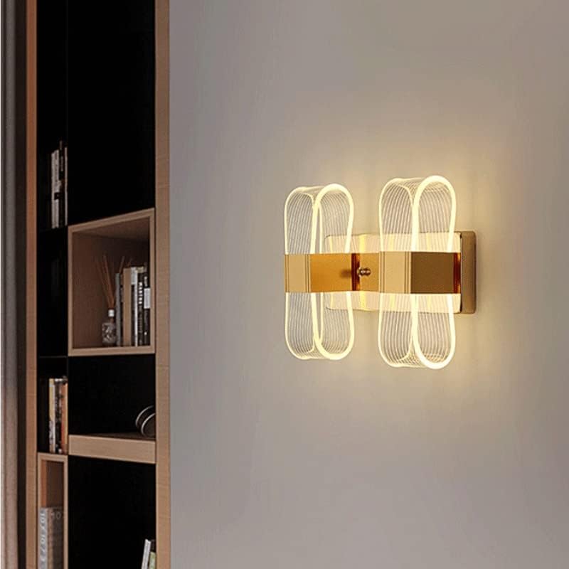 N / A Zlatna LED zidna lampa Nordijski stil Sconce rasvjeta Koridor blagovaonica za dnevnu kupaonicu akrilno