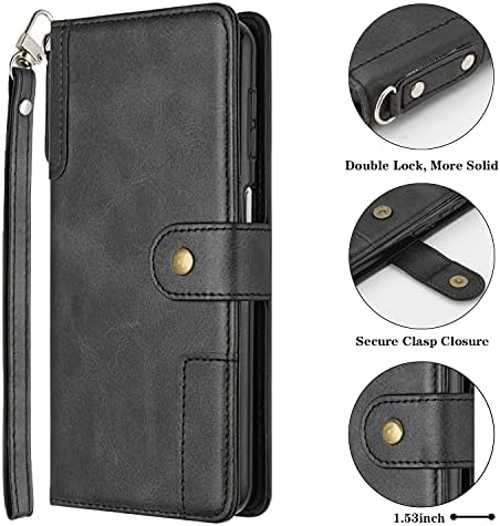 Tikoo torbica za novčanik za Samsung Galaxy A32 5G sa držačem utora za kartice, magnetnom Pu kožnom