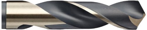 YG-1 D1191 Čelik velike brzine Split tačka 3 ravna crna / zlatna bušilica srebra / brisanja, 118 stepeni, 5/8 promjera x 6 dužina dužine