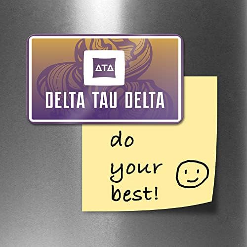 Delta Tau Delta Fraternity aluminijumski Magnet za školu, kancelariju, frižider, tablu, kuhinju, oglasnu tablu 2x 3