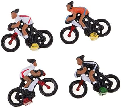 NUPART 12kom 1: 87 skala Mini ljudi figure biciklističke igračke za dioramu, modele vozova, arhitektonske