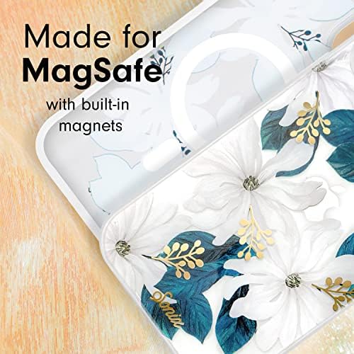 SONIX cvjetni futrov za iPhone 13, kompatibilan sa Magsafe [10FT Ispitivanje ispitanika] Delilah Cvijet